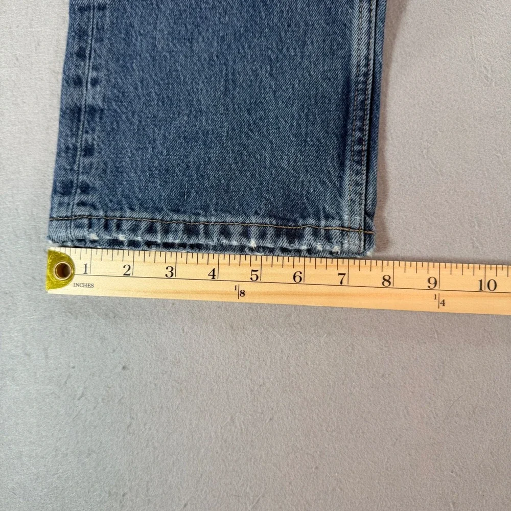 Topshop Dad Jeans 28 – High Rise Distressed Boyfriend Medium Wash Straight Denim